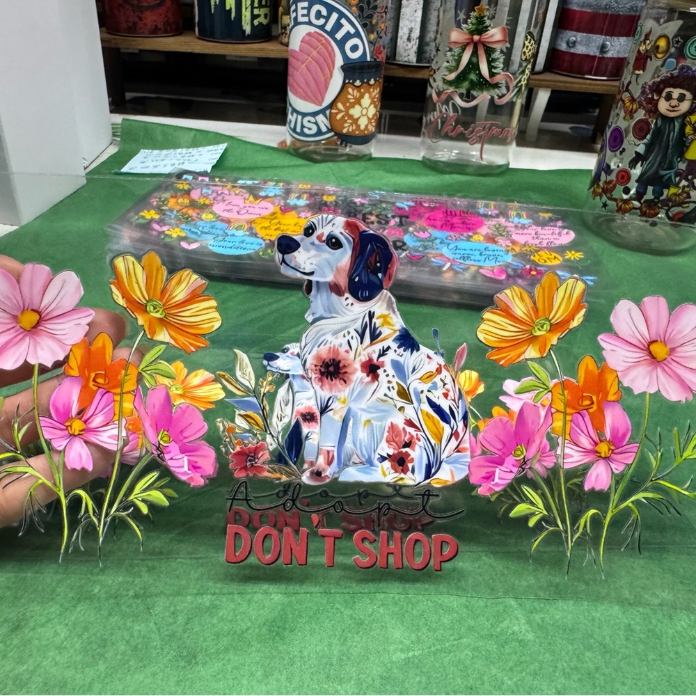 Pet, adoption UV DTF cup wrap
